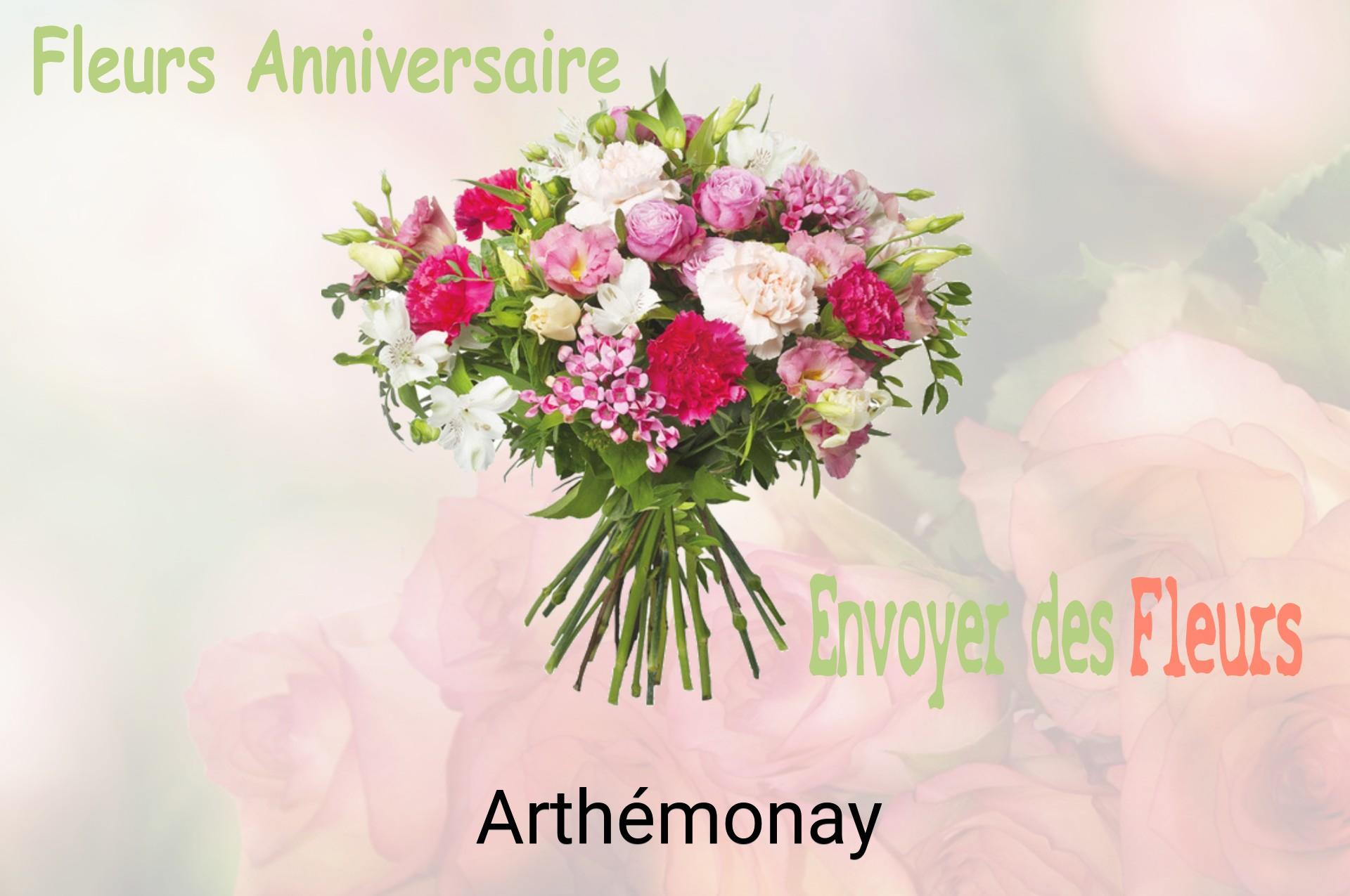 Bouquet de fleurs d’anniversaire livré à Arthémonay